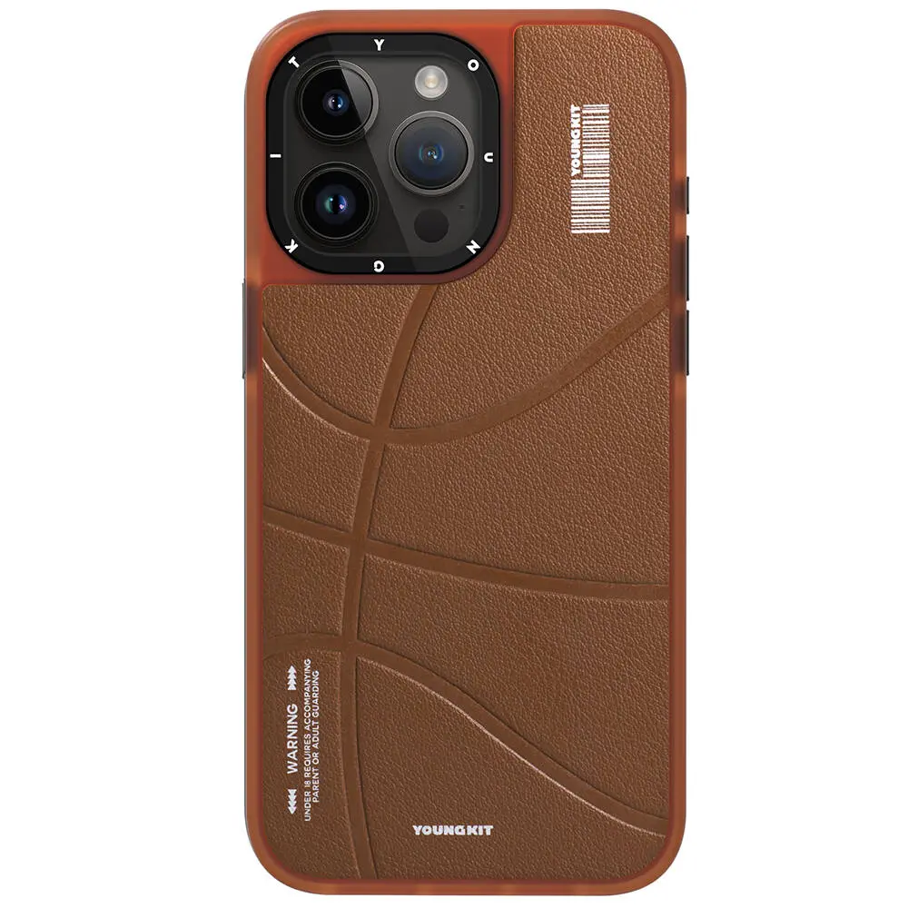 iPhone 15 Pro Max MagSafe Uyumlu Deri Kılıf - Youngkit Backboard