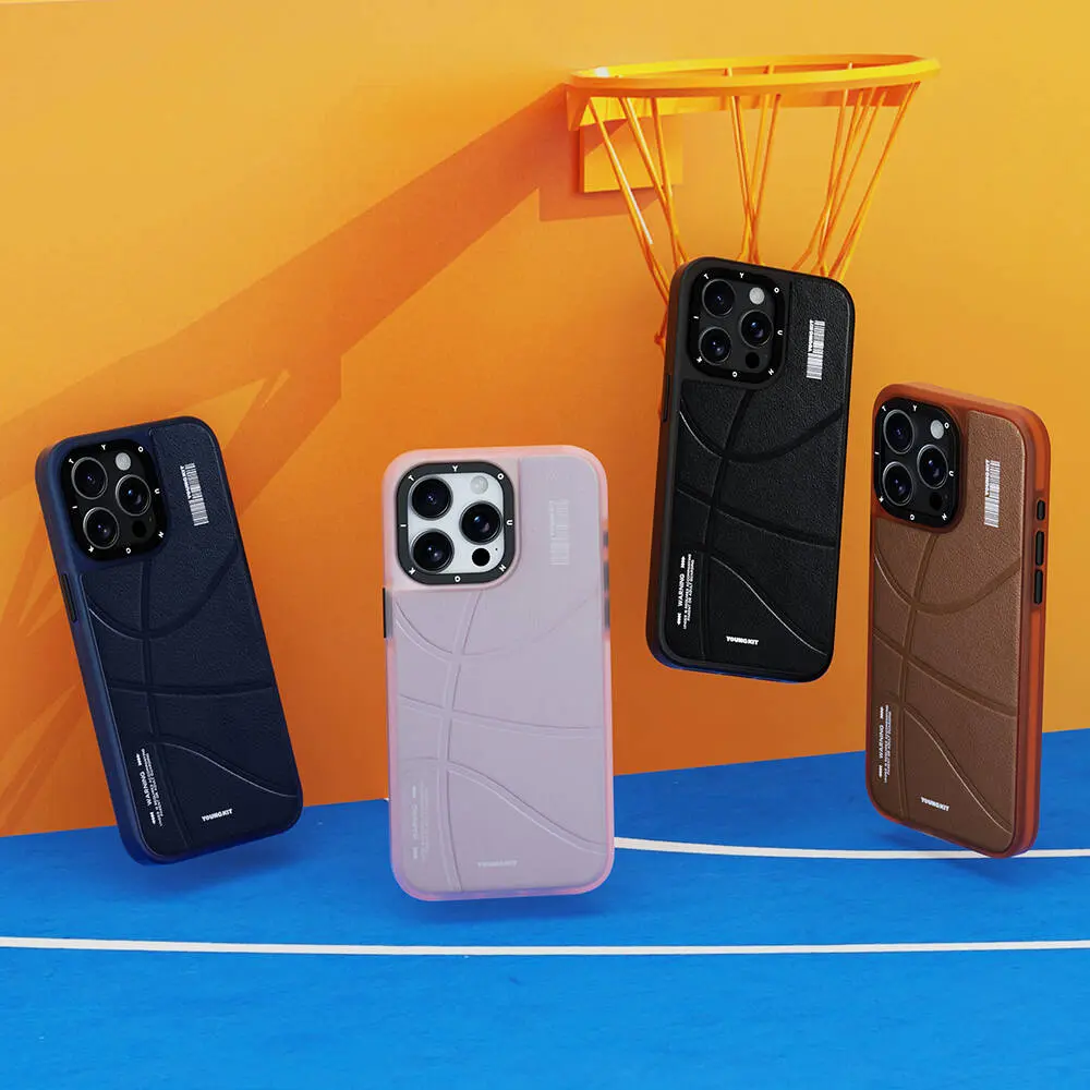 iPhone 15 Pro Max MagSafe Uyumlu Deri Kılıf - Youngkit Backboard