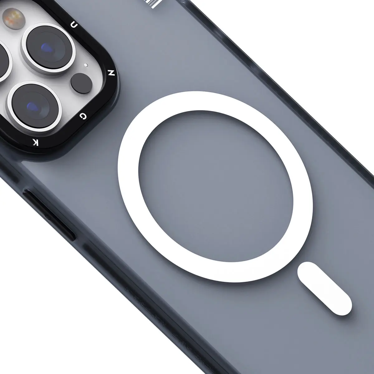 iPhone 15 Pro Max MagSafe Uyumlu Şeffaf Kılıf - Youngkit Colored Sand