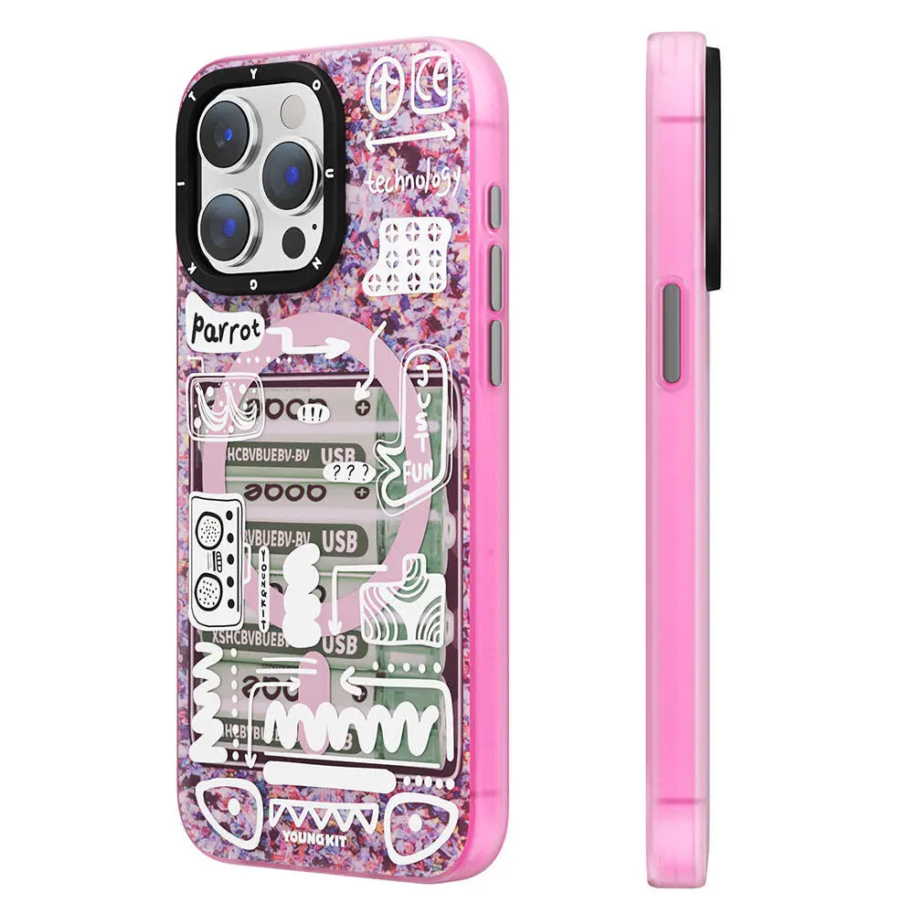 iPhone 15 Pro Max MagSafe Uyumlu Kılıf - Youngkit Dark Matter