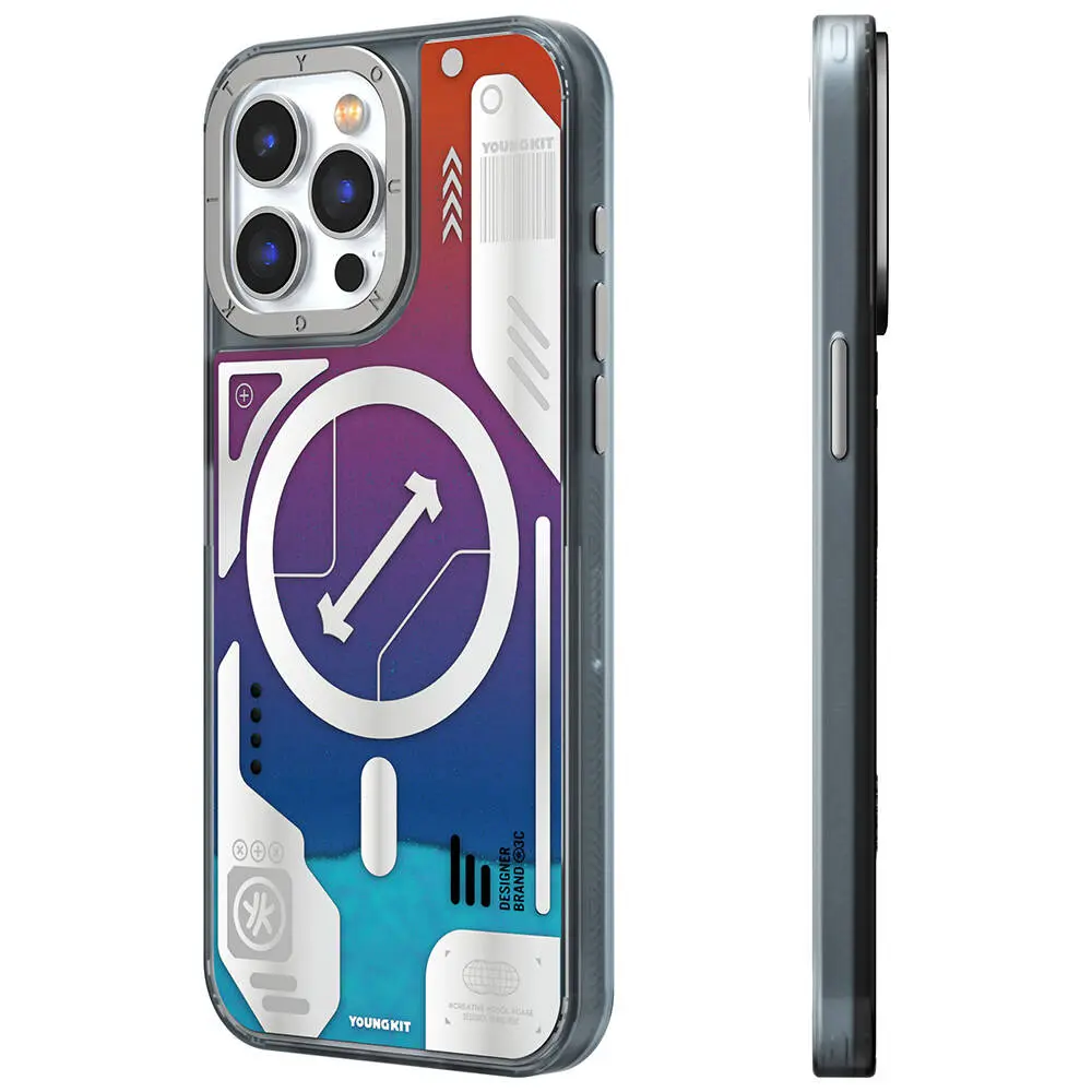 iPhone 15 Pro Max MagSafe Uyumlu Kılıf - YoungKit Galaxy Serisi
