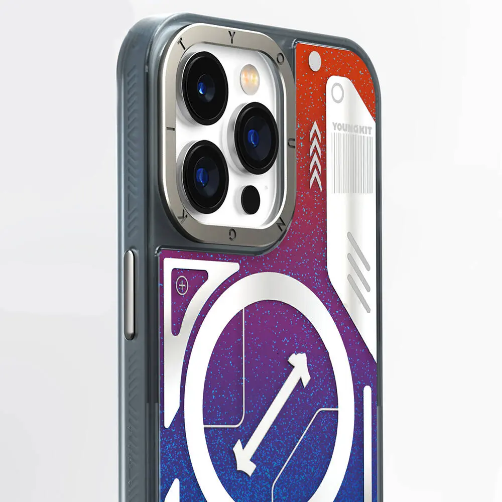 iPhone 15 Pro Max MagSafe Uyumlu Kılıf - YoungKit Galaxy Serisi