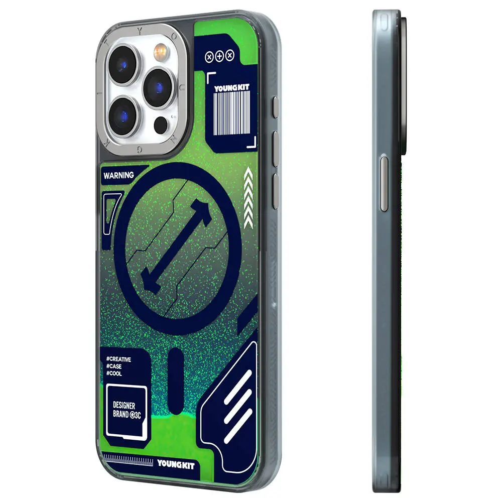 iPhone 15 Pro Max MagSafe Uyumlu Kılıf - YoungKit Galaxy Serisi