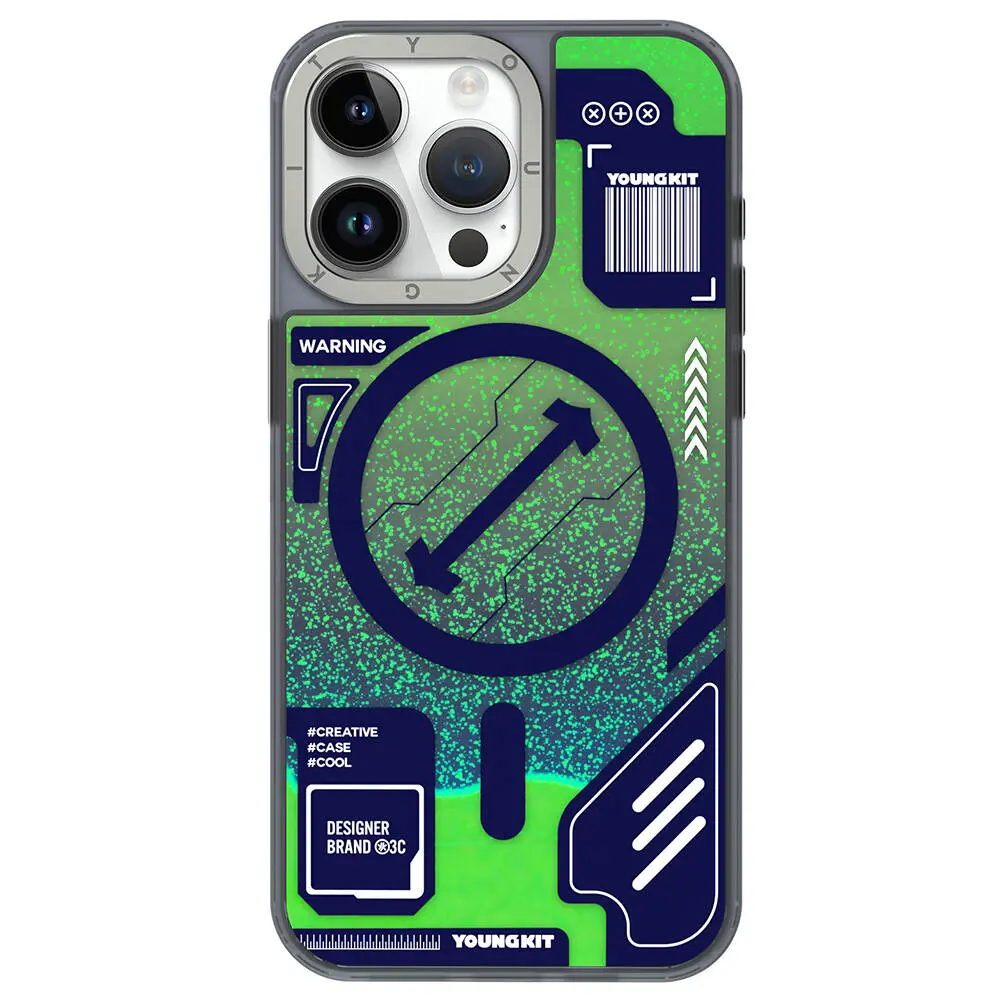 iPhone 15 Pro Max MagSafe Uyumlu Kılıf - YoungKit Galaxy Serisi