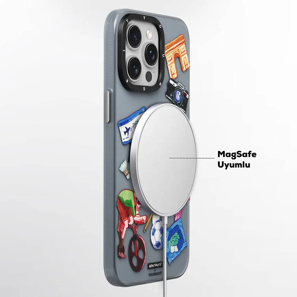 iPhone 15 Pro Max MagSafe Uyumlu Kılıf - Youngkit in Paris Serisi