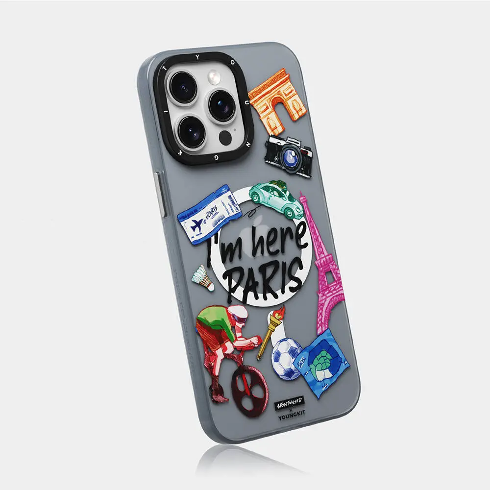 iPhone 15 Pro Max MagSafe Uyumlu Kılıf - Youngkit in Paris Serisi
