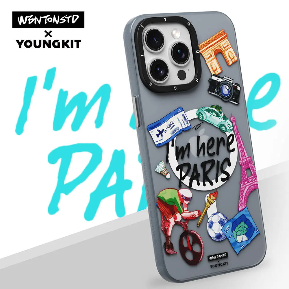 iPhone 15 Pro Max MagSafe Uyumlu Kılıf - Youngkit in Paris Serisi