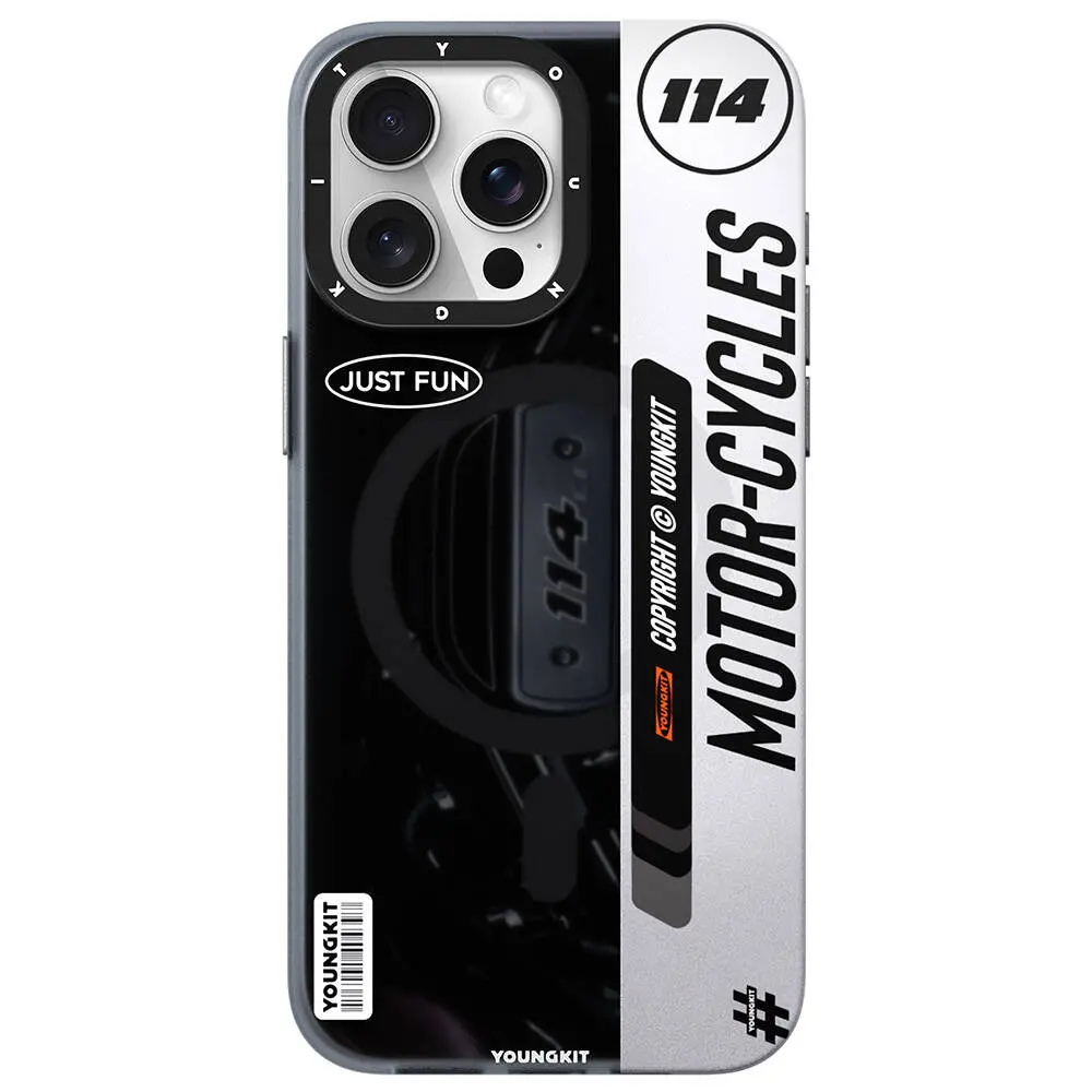 iPhone 15 Pro Max MagSafe Uyumlu Kılıf - Youngkit Motorcycle Legend