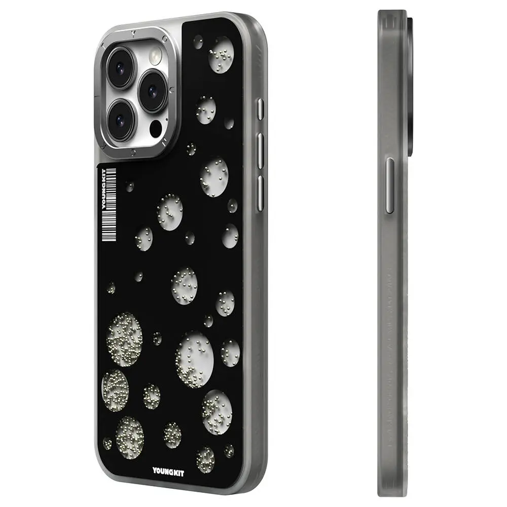 iPhone 15 Pro Max MagSafe Uyumlu Kılıf - Youngkit Quicksand Beads