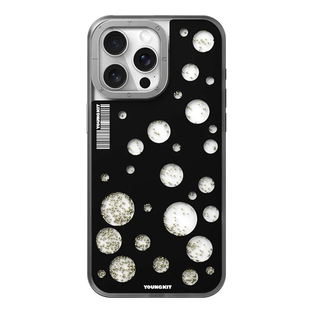 iPhone 15 Pro Max MagSafe Uyumlu Kılıf - Youngkit Quicksand Beads