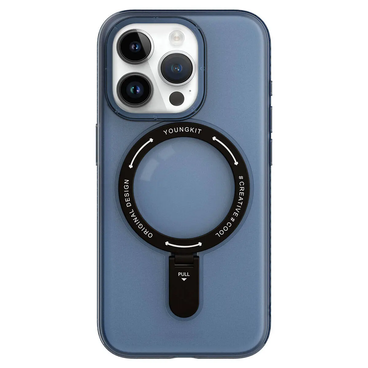 iPhone 15 Pro Max MagSafe Uyumlu Şeffaf Kılıf - Youngkit Rock