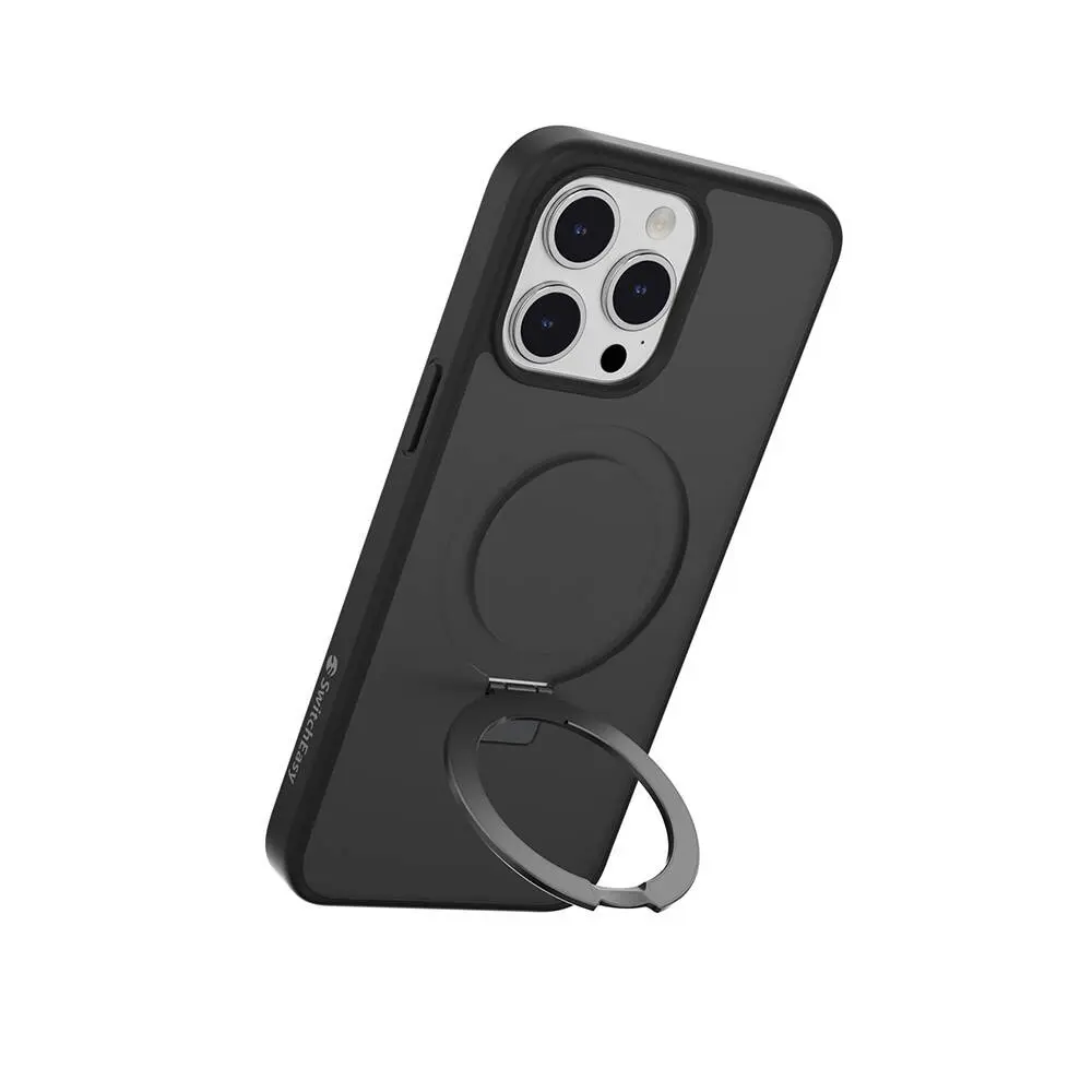 iPhone 15 Pro Max MagSafe Uyumlu Yüzük Standlı Kılıf - Switcheasy Magstand-M