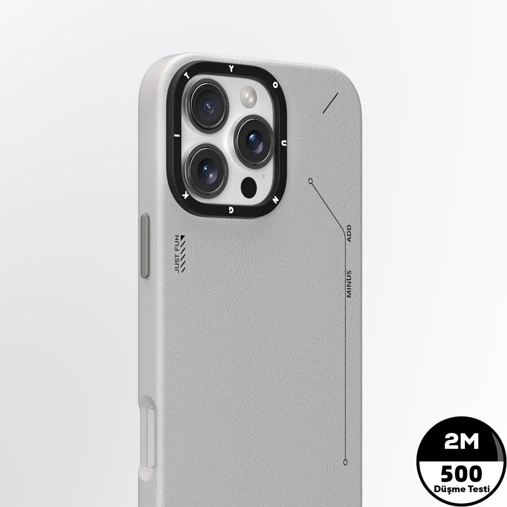 iPhone 15 Pro Max MagSafe Uyumlu Mat Deri Desenli Kılıf - Youngkit Tech Fashion