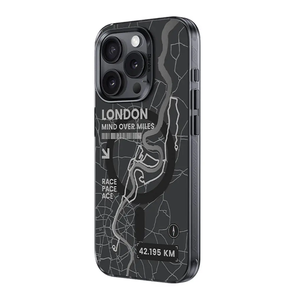 iPhone 15 Pro Max MagSafe Uyumlu Şeffaf Olmayan Kılıf - Benks City Serisi