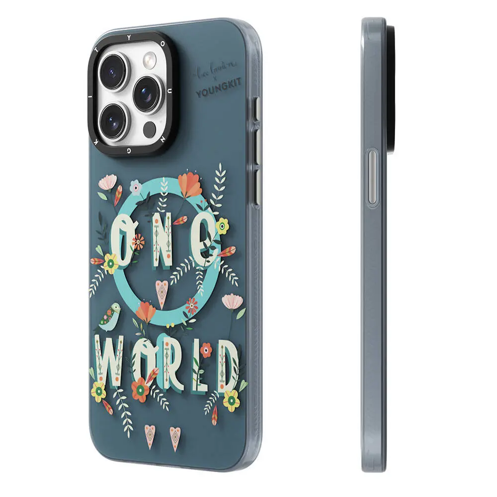 iPhone 15 Pro Max MagSafe Uyumlu Kılıf - Youngkit Colorful Life Bee Brown