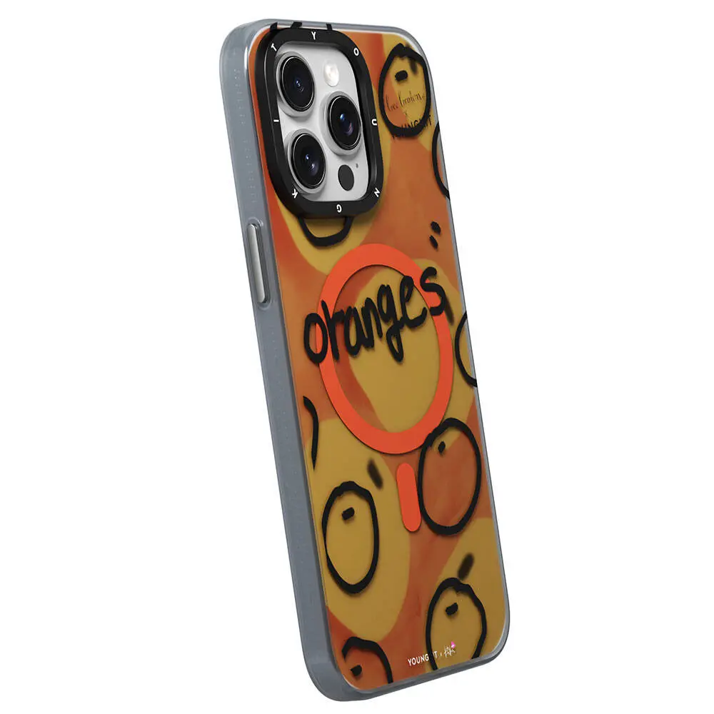 iPhone 15 Pro Max MagSafe Uyumlu Kılıf - Youngkit Funny Bee Brown