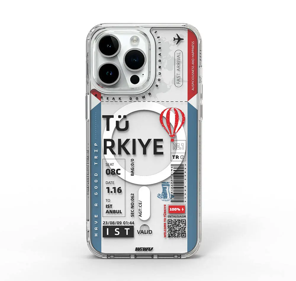 iPhone 15 Pro Max MagSafe Uyumlu Şeffaf Kılıf - Wiwu B Serisi