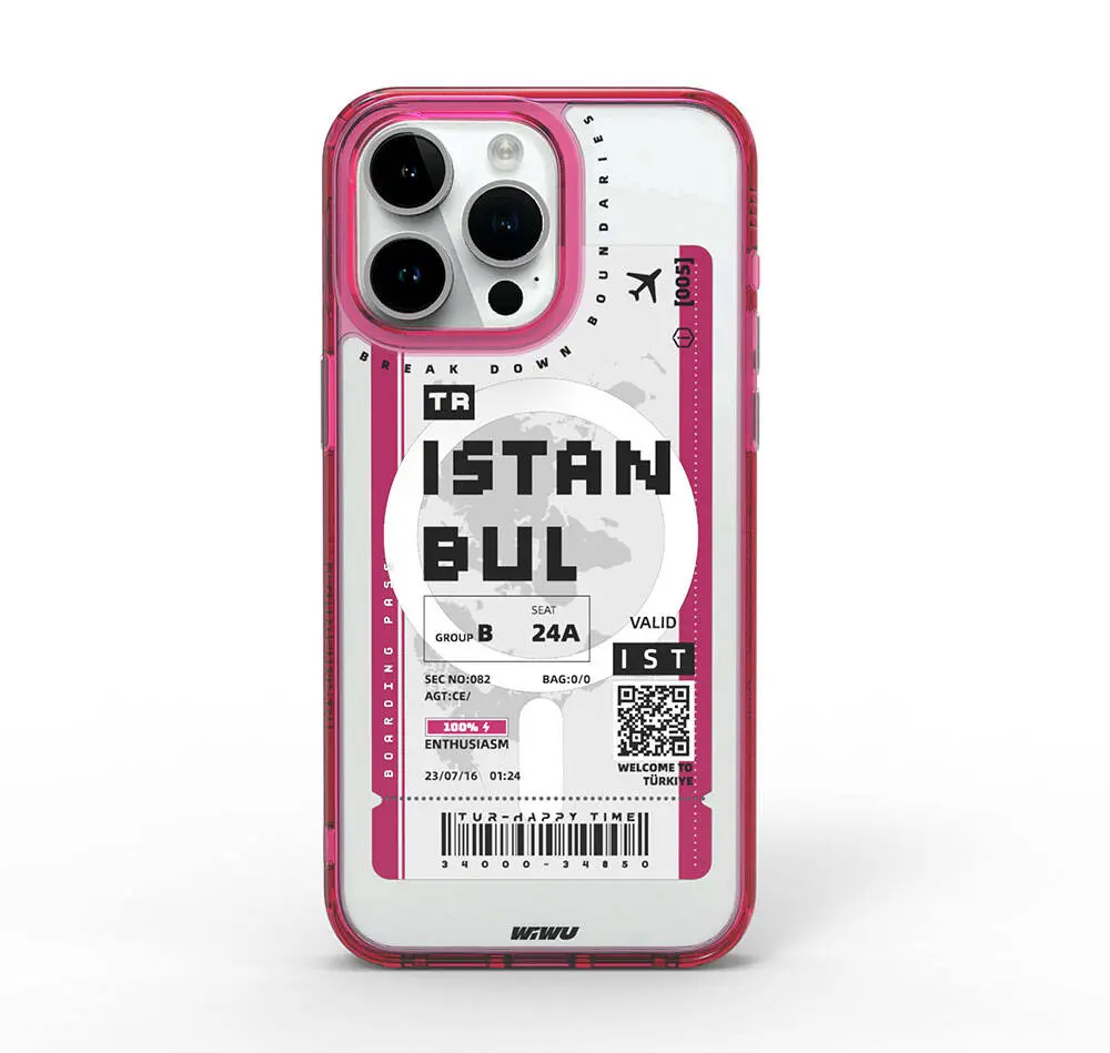 iPhone 15 Pro Max MagSafe Uyumlu Şeffaf Kılıf - Wiwu B Serisi