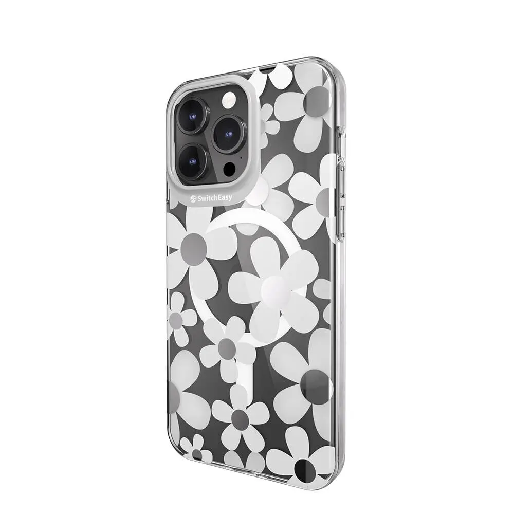 iPhone 15 Pro Max MagSafe Uyumlu Çift IMD Baskılı Kılıf - Switcheasy Artist-M Fleur