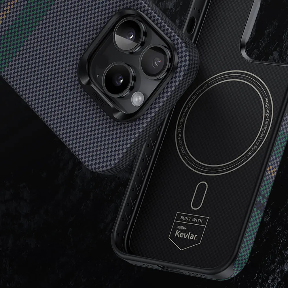iPhone 15 Pro Max MagSafe Uyumlu Kevlar Kılıf - Benks Aurora ArmorPro