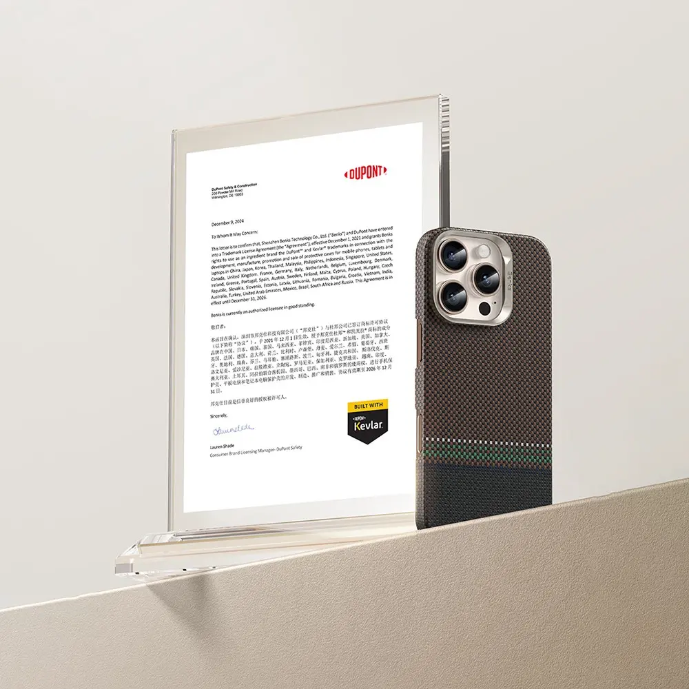 iPhone 15 Pro Max MagSafe Uyumlu Kevlar Kılıf - Benks Prestige ArmorAir