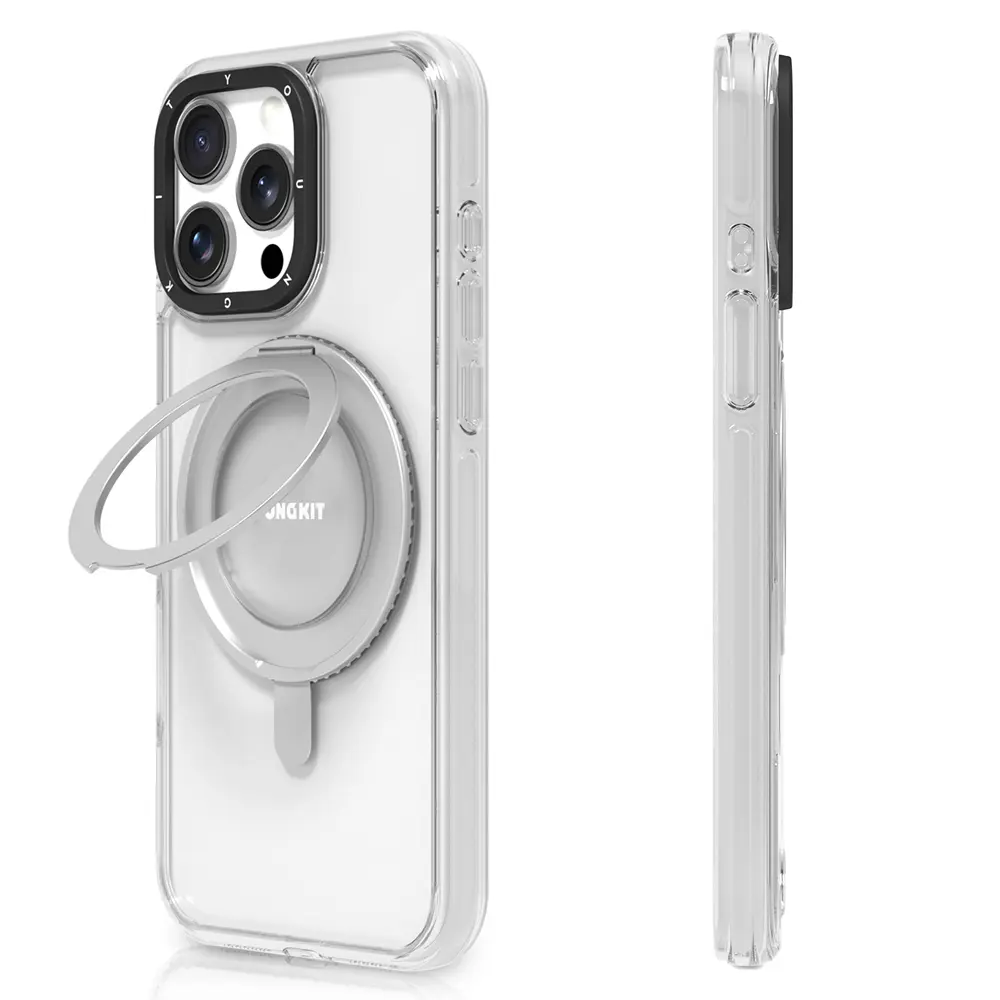 iPhone 15 Pro Max MagSafe Uyumlu Şeffaf Kılıf - Youngkit Pivot