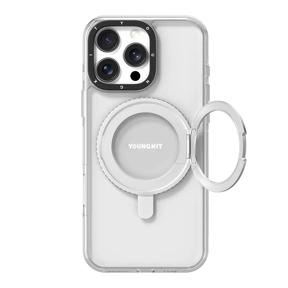 iPhone 15 Pro Max MagSafe Uyumlu Şeffaf Kılıf - Youngkit Pivot