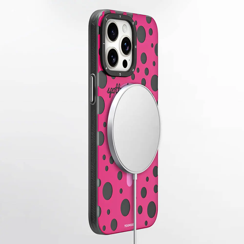 iPhone 15 Pro Max MagSafe Uyumlu Puantiyeli Kılıf - Youngkit Spots
