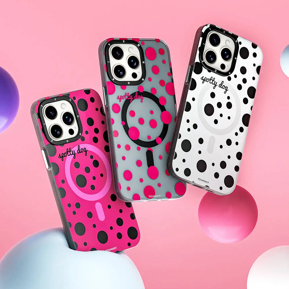 iPhone 15 Pro Max MagSafe Uyumlu Puantiyeli Kılıf - Youngkit Spots