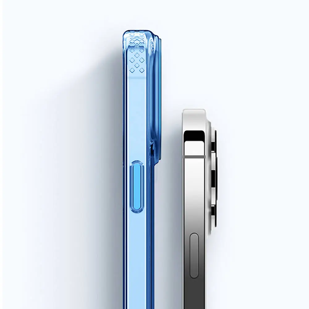 iPhone 15 Pro Max MagSafe Uyumlu Şeffaf Kılıf - Recci Crystal Color