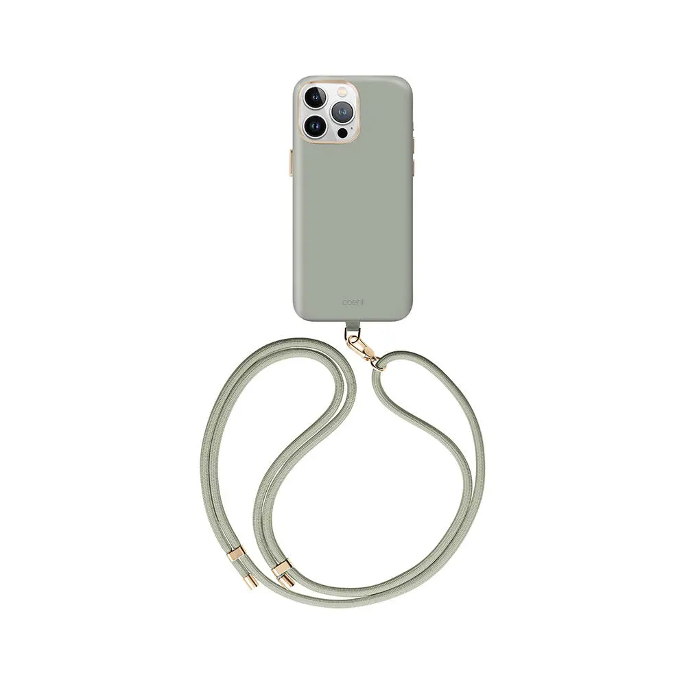 iPhone 15 Pro Max MagSafe Uyumlu Askı İpli Kılıf - Coehl Creme