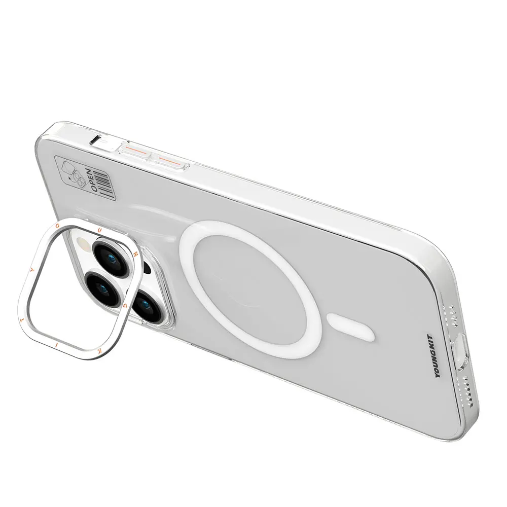 iPhone 15 Pro Max MagSafe Uyumlu Standlı Kılıf - YoungKit Hermit Bracket
