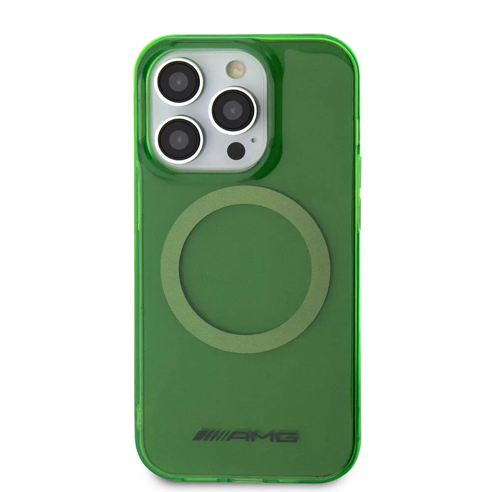 Apple iPhone 15 Pro Max Kılıf AMG Orjinal Lisanslı M-safe Şarj Özellikli Transparan Kapak