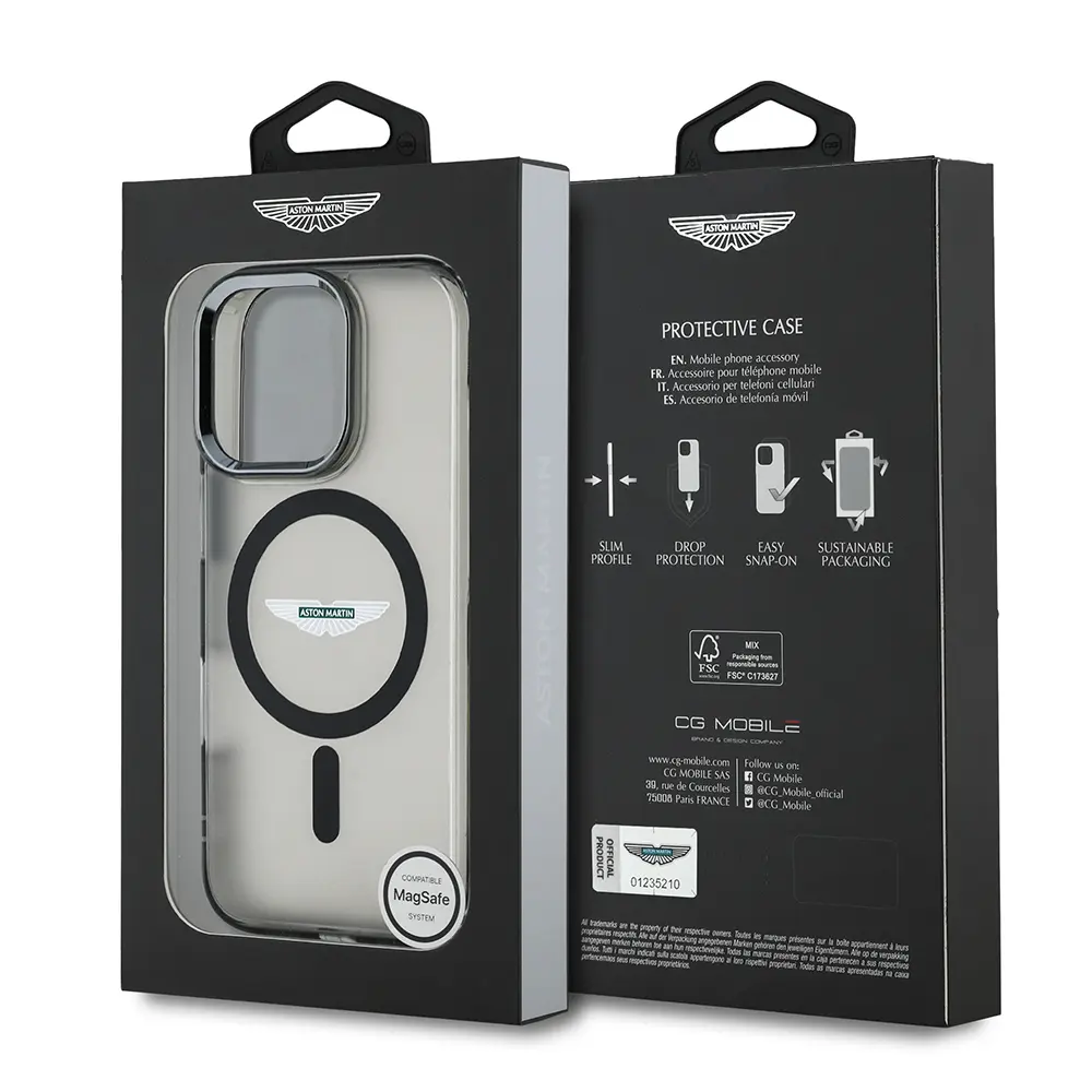 iPhone 15 Pro Max MagSafe Uyumlu Kılıf - Aston Martin Lisanslı