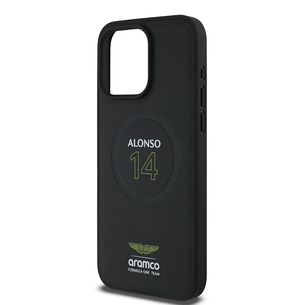iPhone 15 Pro Max MagSafe Uyumlu PU Deri Kılıf - Aston Martin Alonso 14