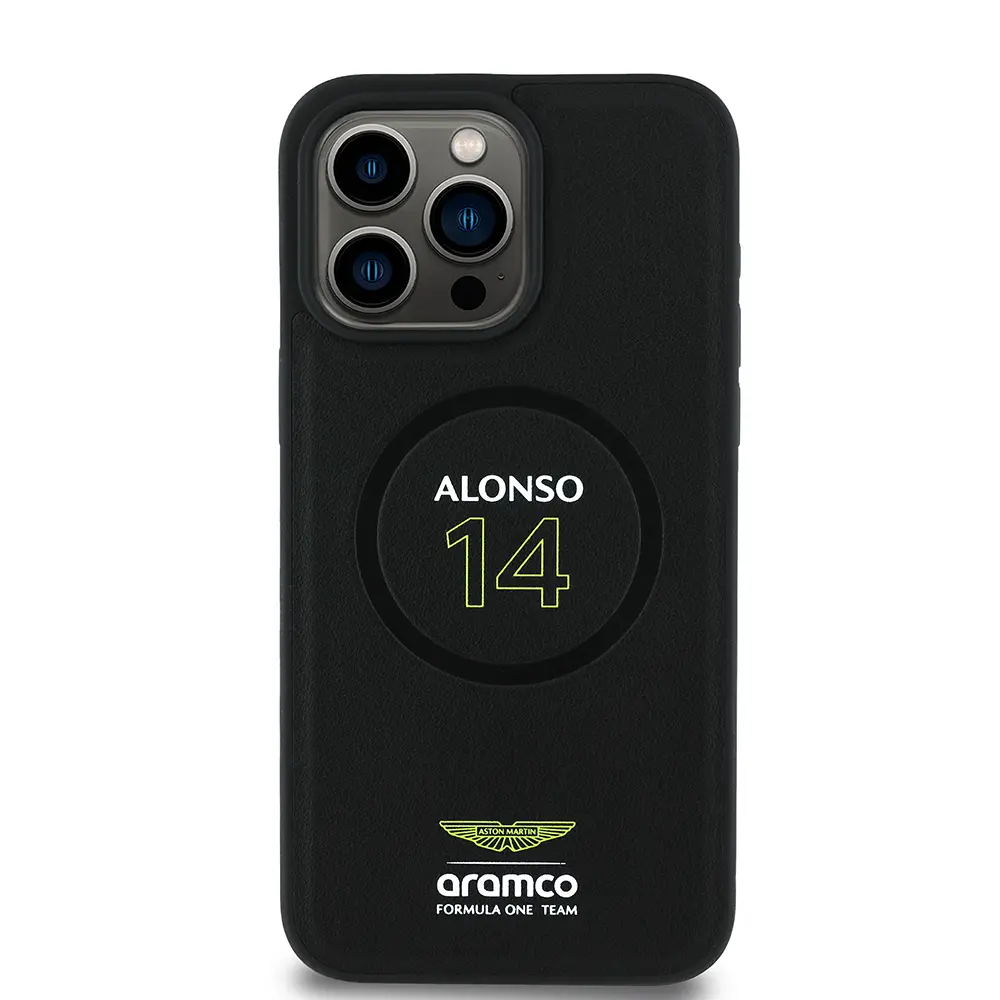 iPhone 15 Pro Max MagSafe Uyumlu PU Deri Kılıf - Aston Martin Alonso 14