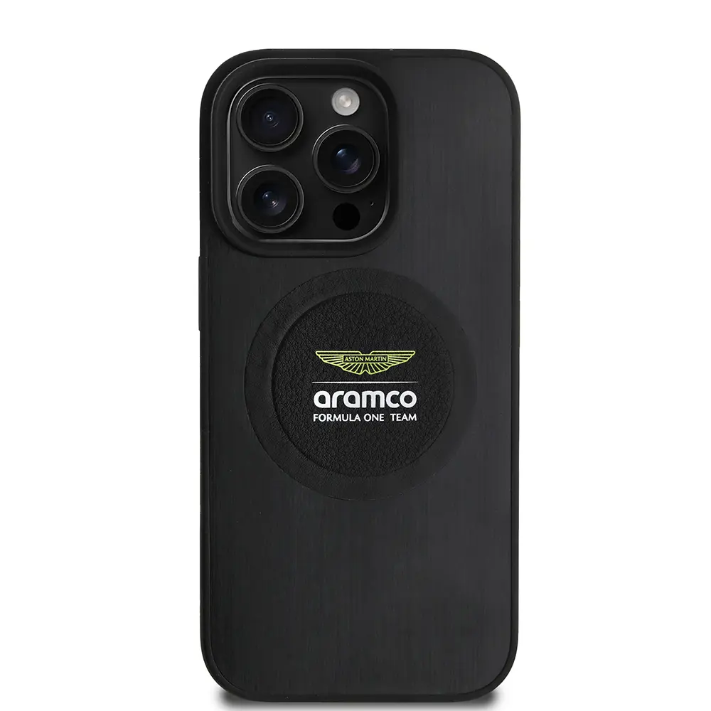 iPhone 15 Pro Max MagSafe Uyumlu Alüminyum Arka Yüzeyli Kılıf - Aston Martin Formula One Team