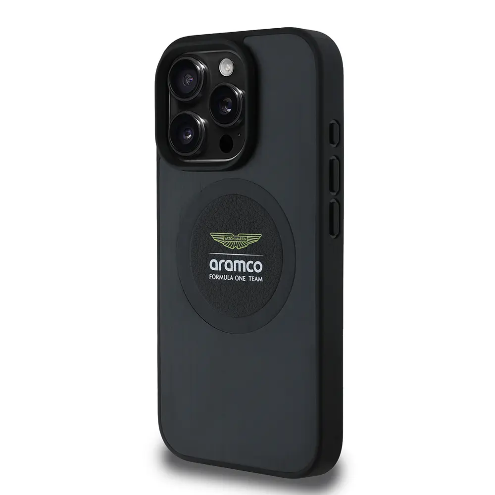iPhone 15 Pro Max MagSafe Uyumlu Alüminyum Arka Yüzeyli Kılıf - Aston Martin Formula One Team