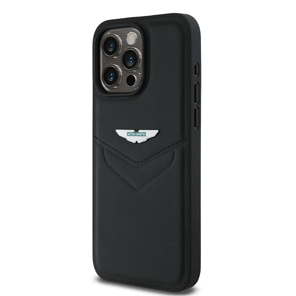 iPhone 15 Pro Max Aston Martin Lisanslı PU Deri Kılıf - Victory