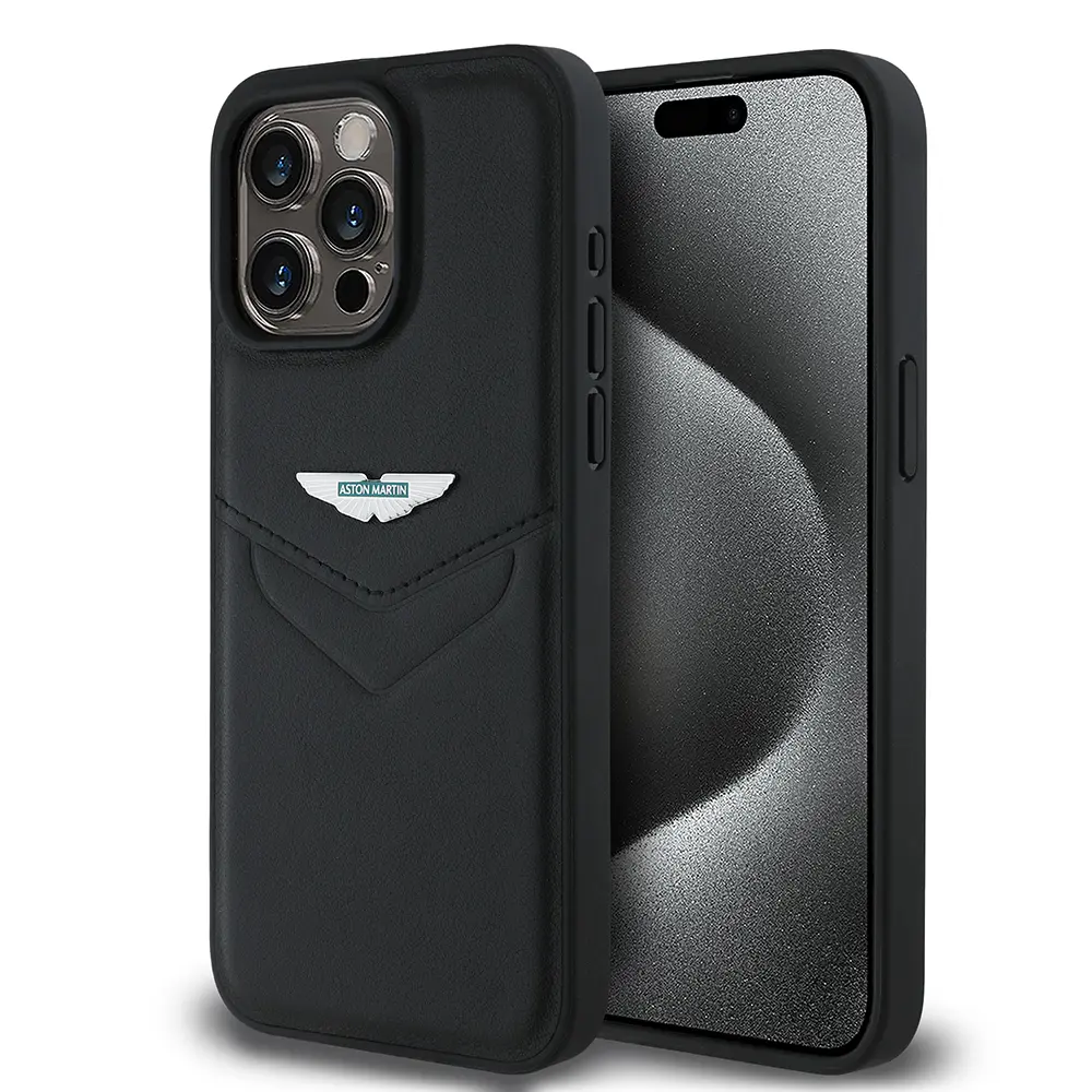 iPhone 15 Pro Max Aston Martin Lisanslı PU Deri Kılıf - Victory