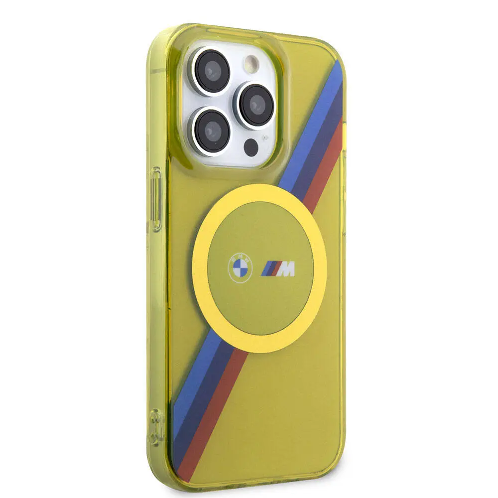 iPhone 15 Pro Max MagSafe Uyumlu Şeffaf Kılıf - BMW Tricolor Stripes