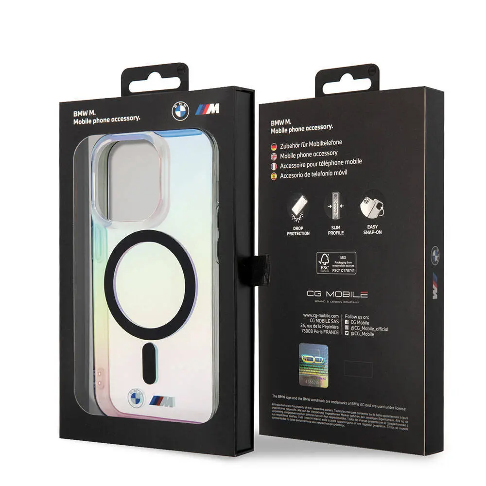 iPhone 15 Pro Max MagSafe Uyumlu Şeffaf Kılıf - BMW Iridescent