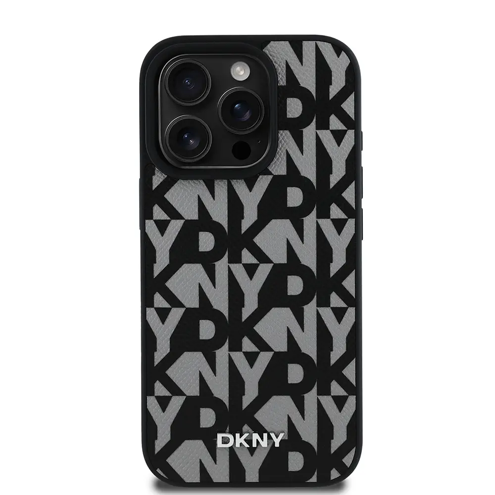 iPhone 15 Pro Max MagSafe Uyumlu 3D Grid Desenli Kılıf - DKNY