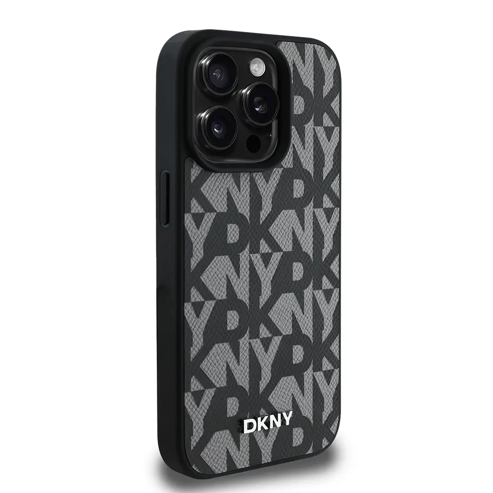 iPhone 15 Pro Max MagSafe Uyumlu 3D Grid Desenli Kılıf - DKNY