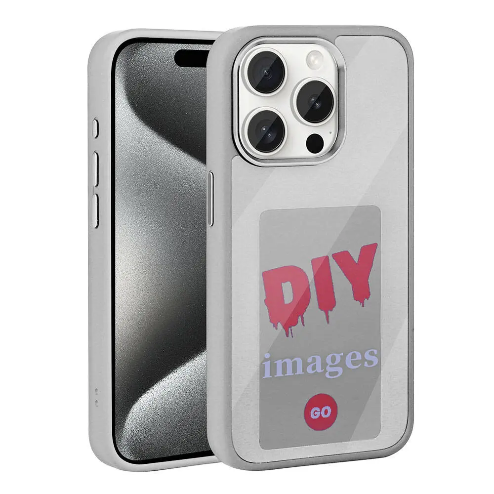 iPhone 15 Pro Max NFC Akıllı Kılıf, Ekranı Yansıtan Kapak - Zore