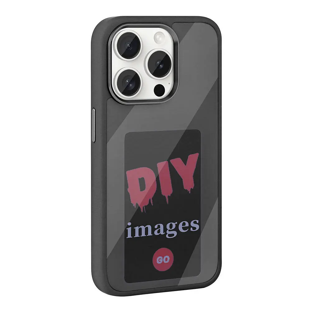 iPhone 15 Pro Max NFC Akıllı Kılıf, Ekranı Yansıtan Kapak - Zore
