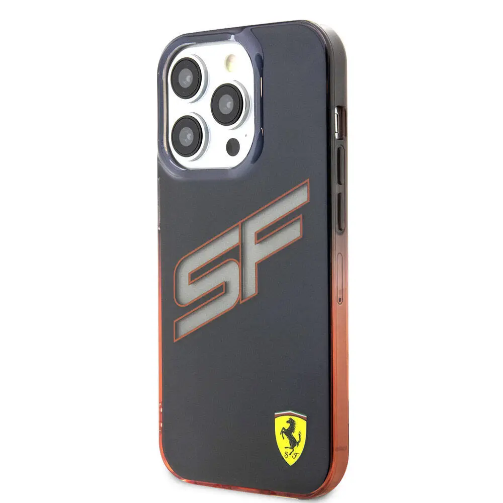 iPhone 15 Pro Max Şeffaf Kılıf, Renk Geçişli Kenarlı - Ferrari SF