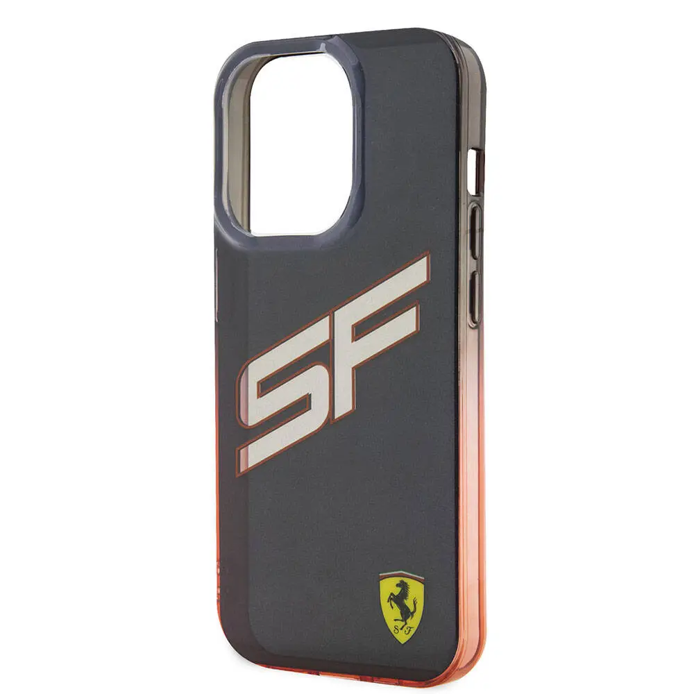 iPhone 15 Pro Max Şeffaf Kılıf, Renk Geçişli Kenarlı - Ferrari SF