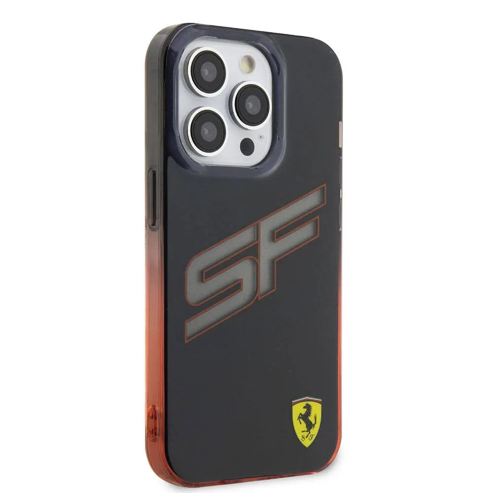 iPhone 15 Pro Max Şeffaf Kılıf, Renk Geçişli Kenarlı - Ferrari SF