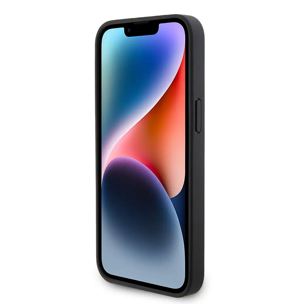 iPhone 15 Pro Max Lisanslı Deri Kılıf, Metal Logo Tasarımlı - Ferrari
